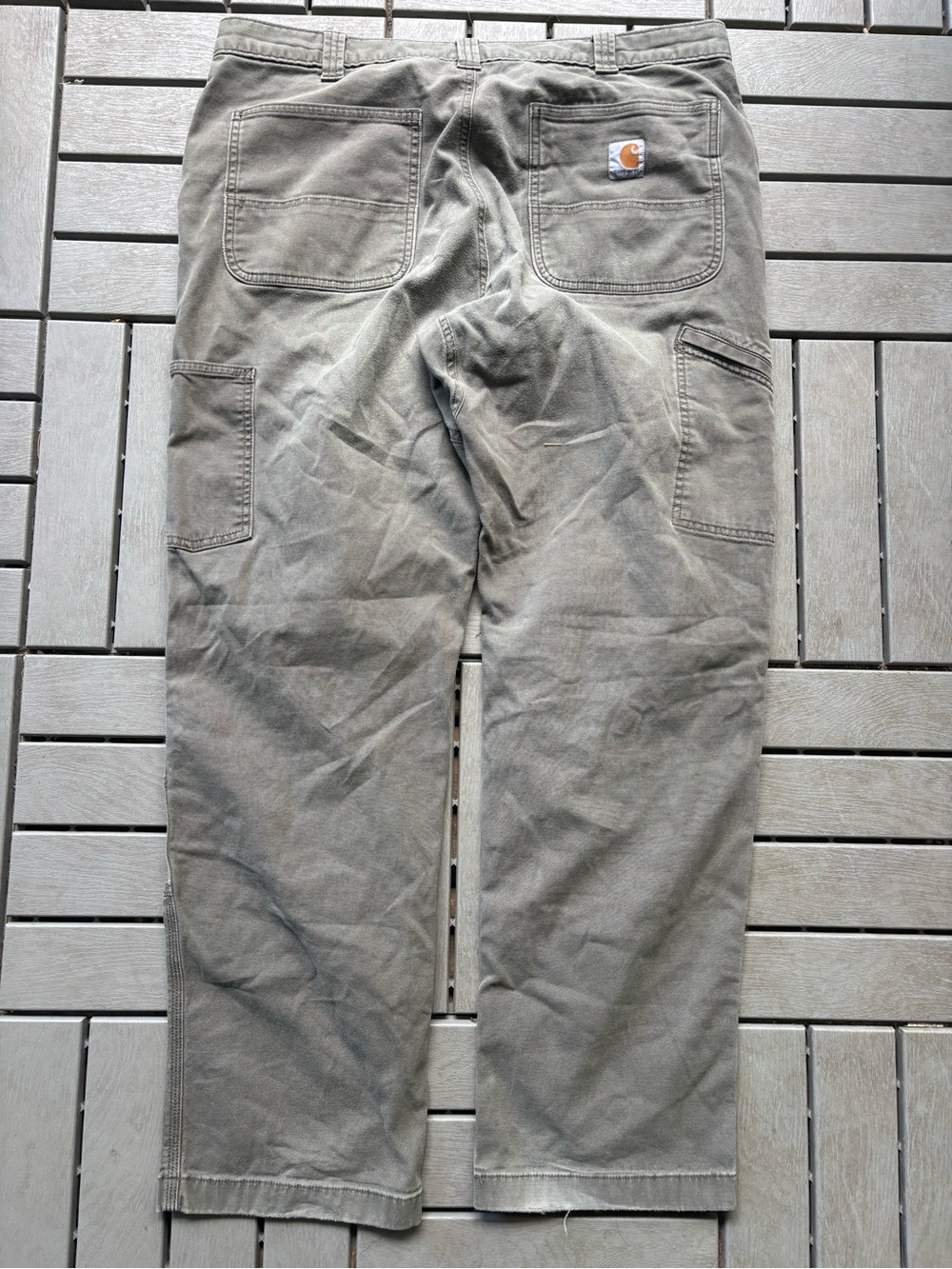 Carhartt Men's Moss green Work Pants - Durable double knee